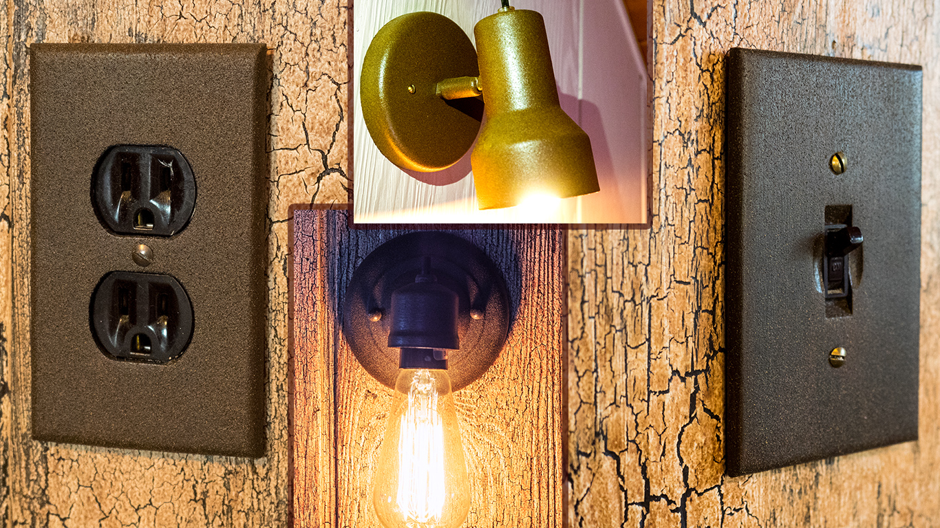 spray paint outlet covers for an easy cheap home update