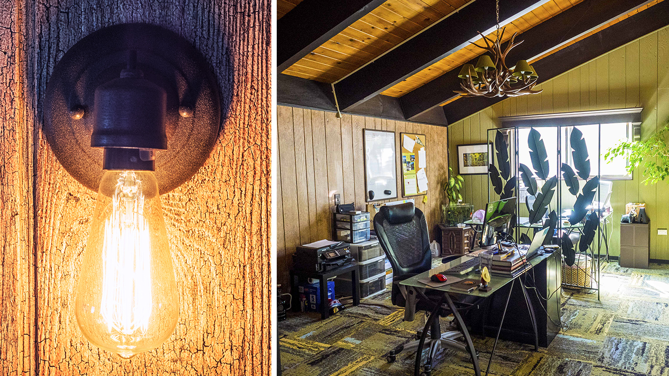 Outdoorsy Design: An indoor office with an Aging Forest soul