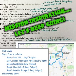 more road trip mission inspiration