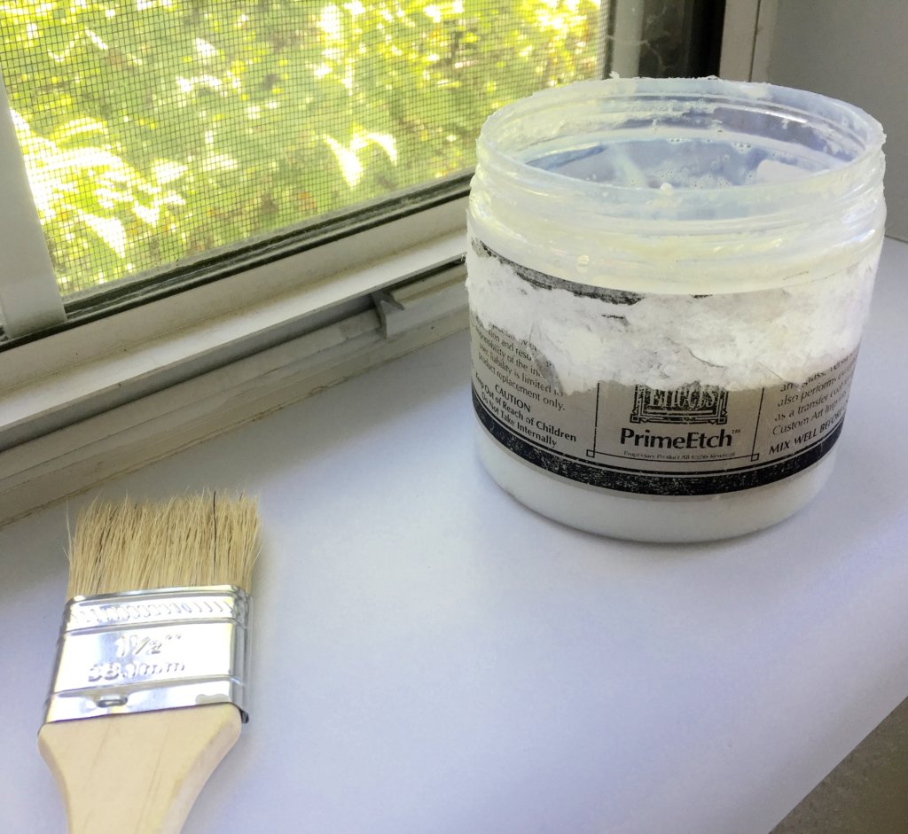 etch the surface when paint interior window sills