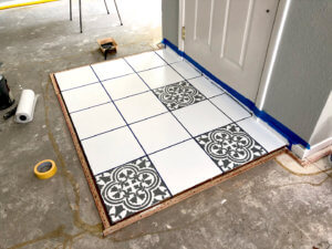 paint tile painted floor