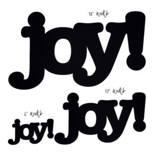 Joy word cutout unique chalkboards for daily inspiration
