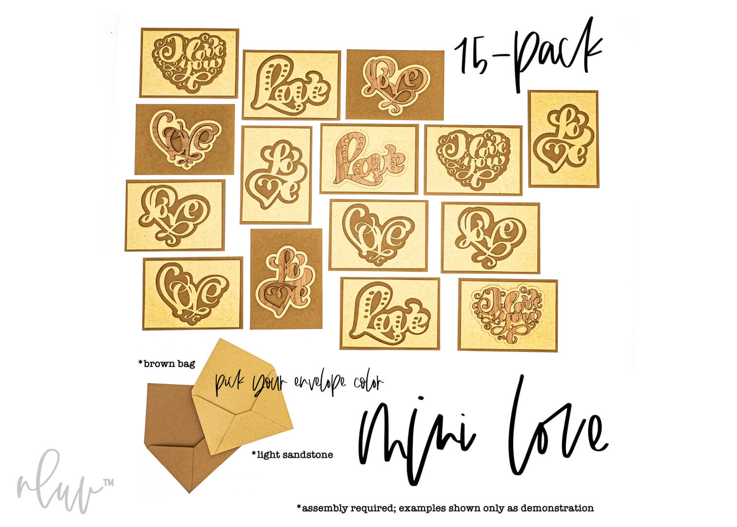 mini love valentines day cards handmade craft kit