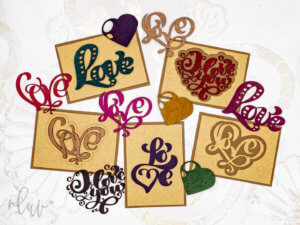 personalized valentines mini love cards