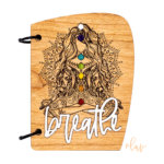 chakra journal lotus yoga breathe handcrafted wood journal