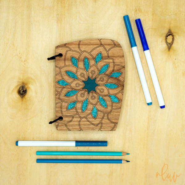 mandala journal handcrafted wood sustainable design