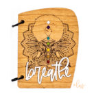 sustainable handmade wood journal chakra lotus journal breathe