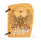 sustainable handmade wood journal chakra lotus journal release